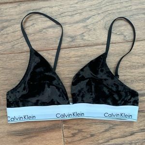 velvet calvin klein bra